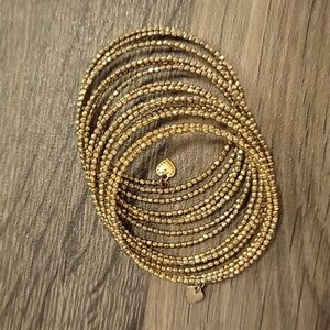 Stella & Dot wrap bracelet in gold